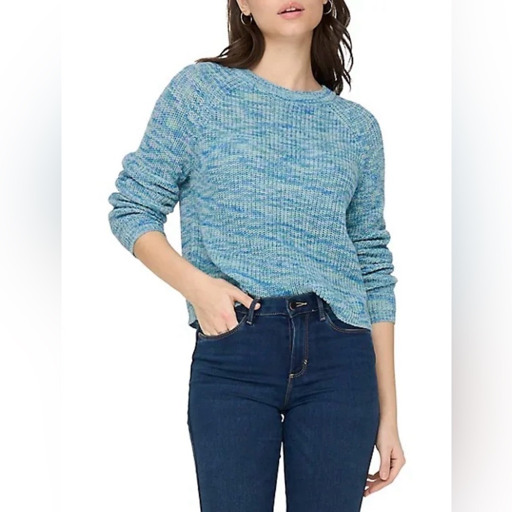 🆕 NWT ONLY Nina Melange Raglan-Sleeve Sweater size Large Misty  Green